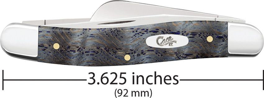 Case Cutlery Medium Stockman Blue Curly Oak