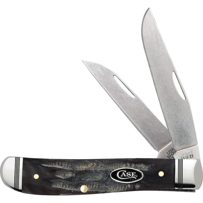 Case Cutlery Mini Trapper Jigged Buffalo S35VN