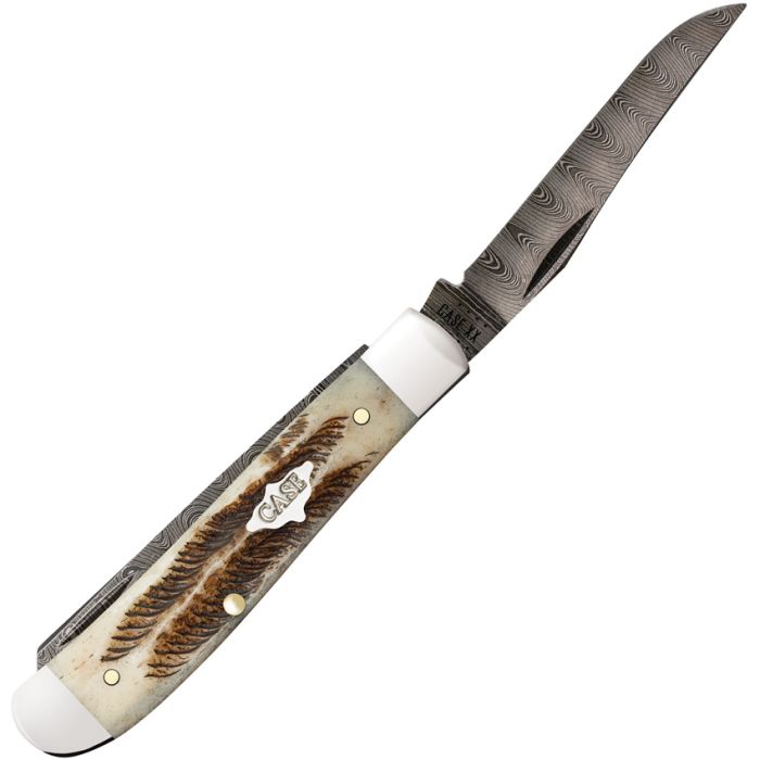 Case Cutlery Mini Trapper Vintage Bone Damascus