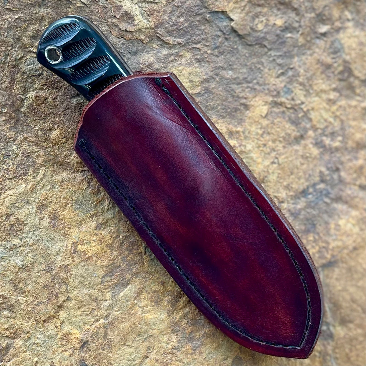 Olivia Pocketknife in W2 w/ Impala jigged Buffalo horn