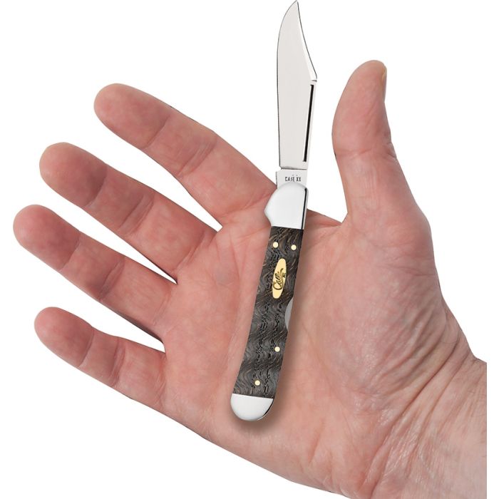 Case Cutlery Mini Copperlock Curly Oak