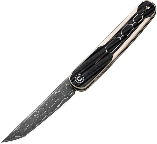 Civivi KwaiQ Black & Ivory G10/Damascus