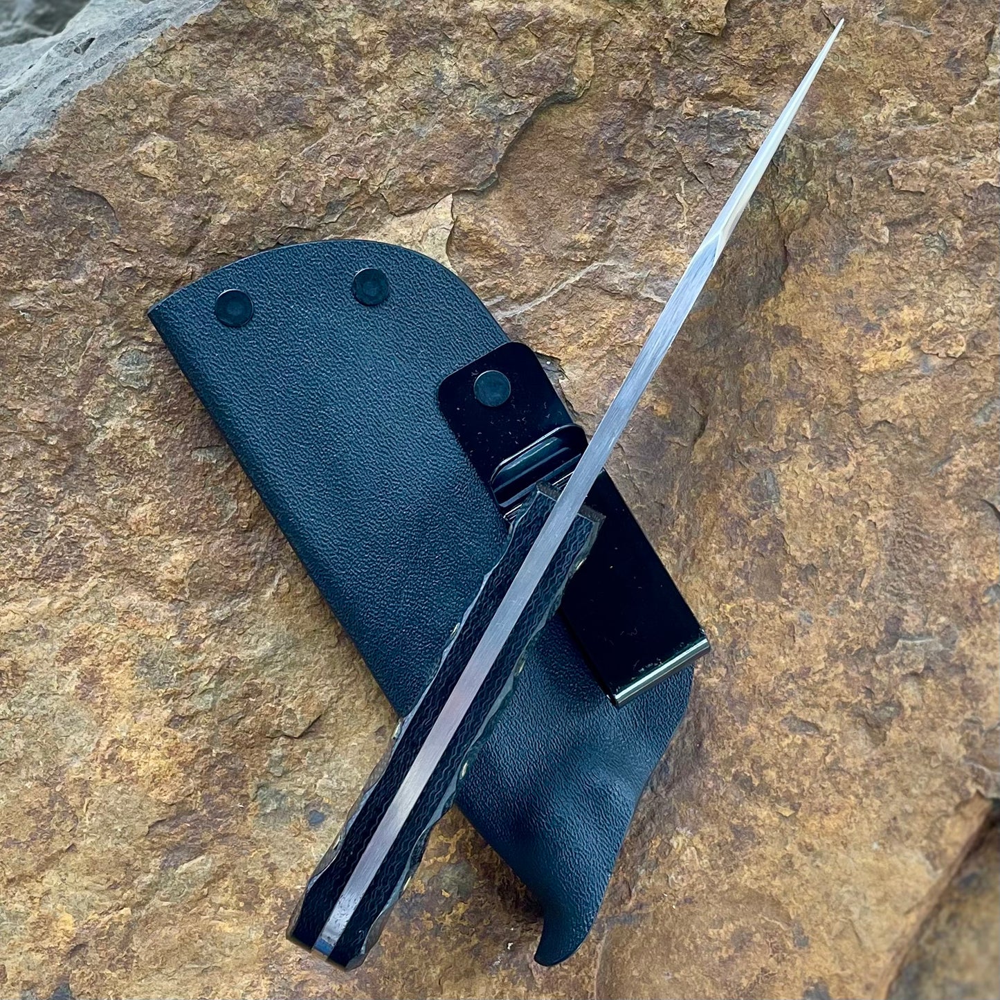 Forged EDC in 5160 w/ Black Micarta
