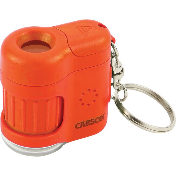 Carson Optics MicroMini Pocket Microscope Green Orange