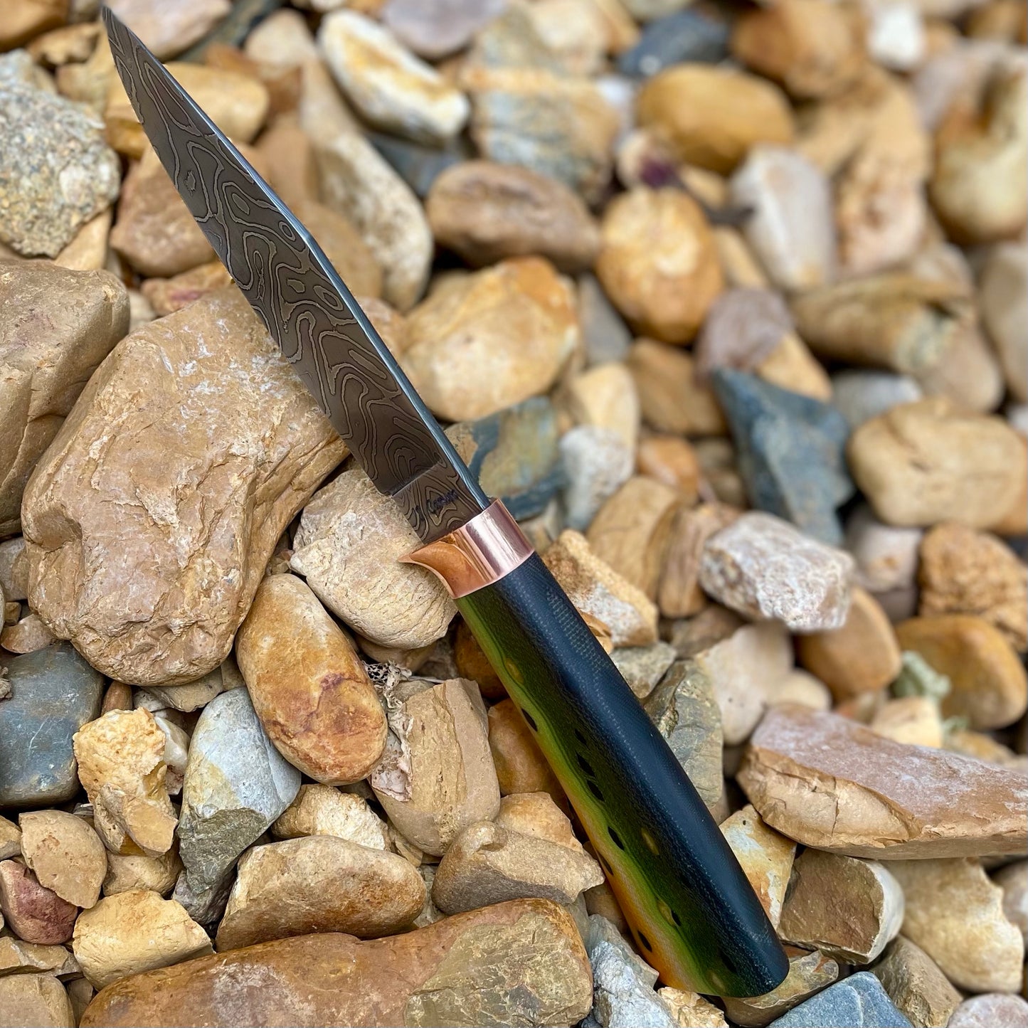 Damascus Tiger Trout B&T w/ G-Carta