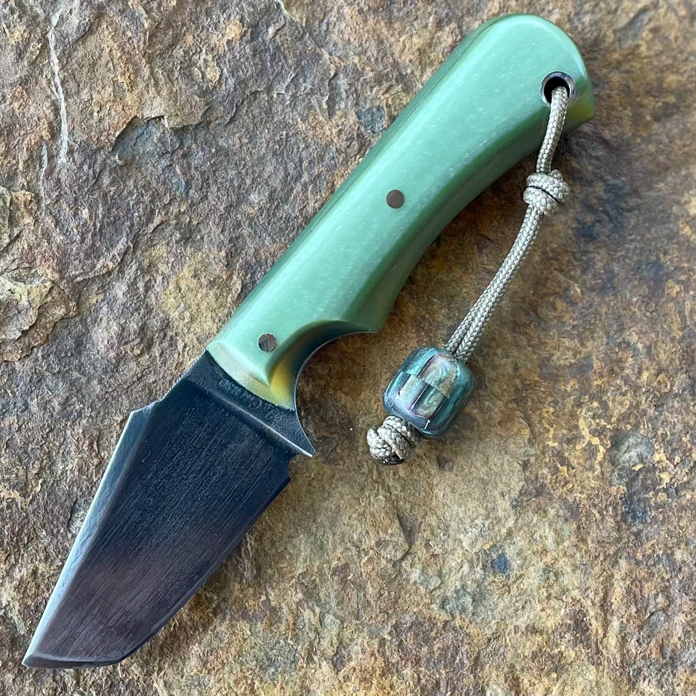 Olivia Pckt knife in S35VN w/ Green Richlite