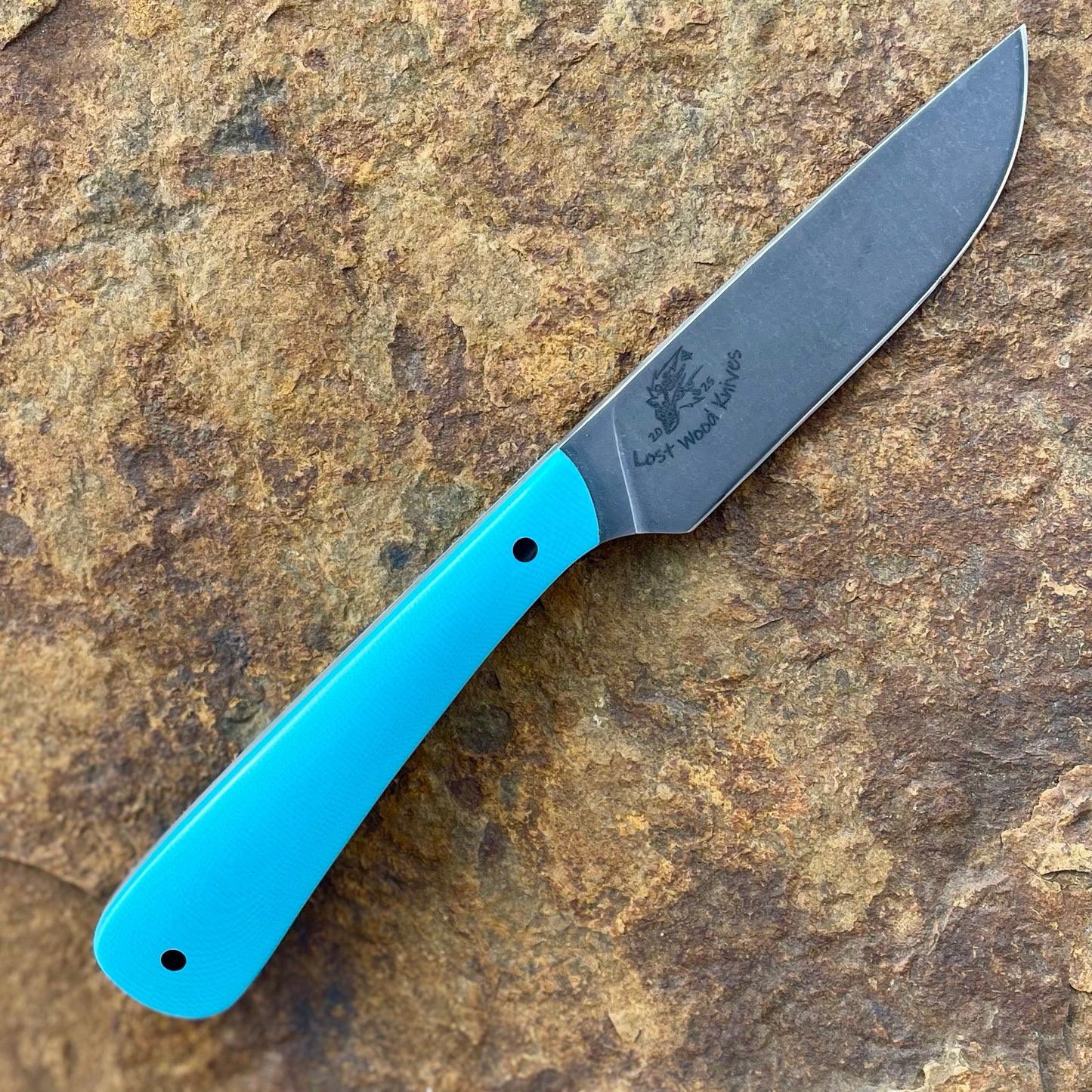 Boss Scrapper in 80CrV2 w/ Turquoise G10