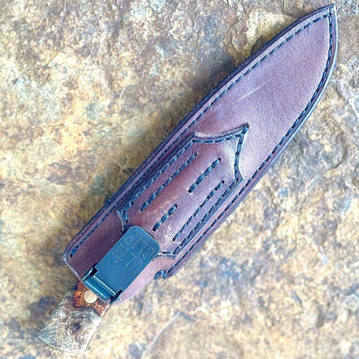 Go-Mai (1080 & 15N20) EDC w/ Amboyna Burl