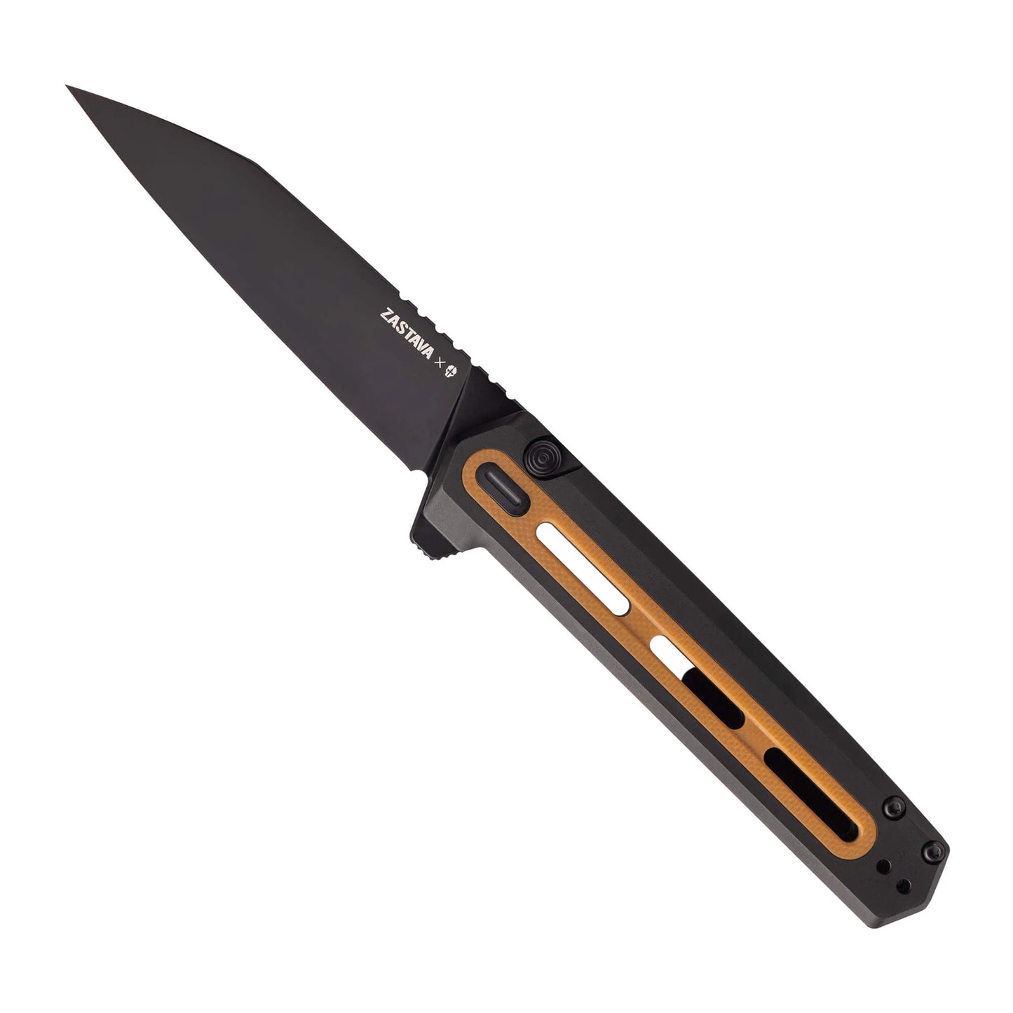 Tekto F4 Echo Alum & Brown G10/Blk S35VN