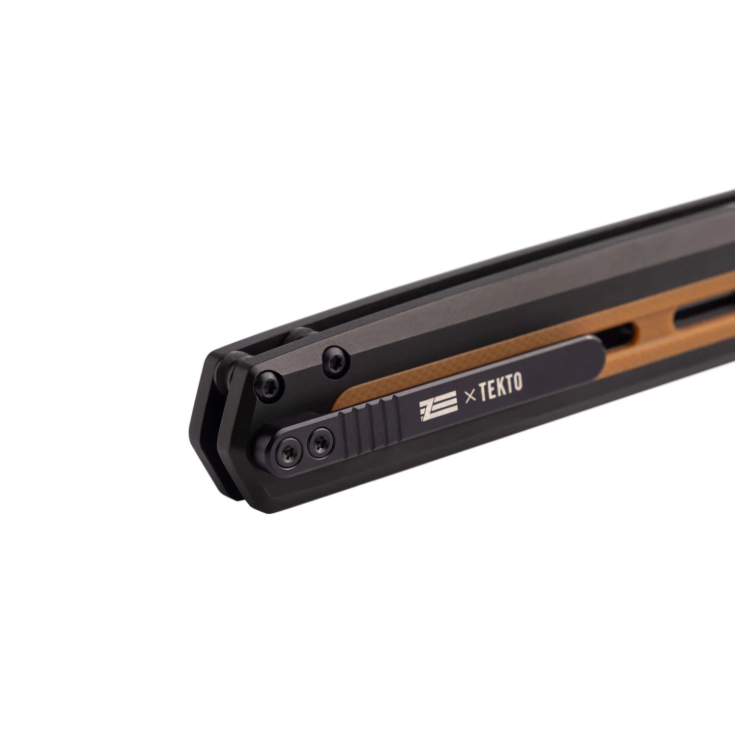 Tekto F4 Echo Alum & Brown G10/Blk S35VN