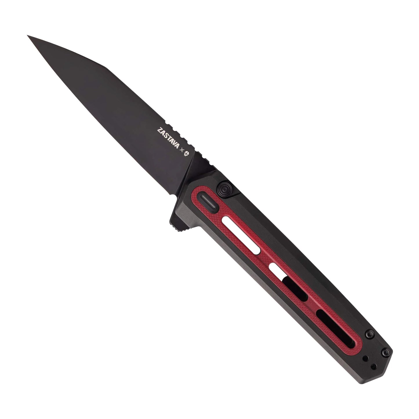 Tekto F4 Echo Alum & Red G10/Blk S35VN