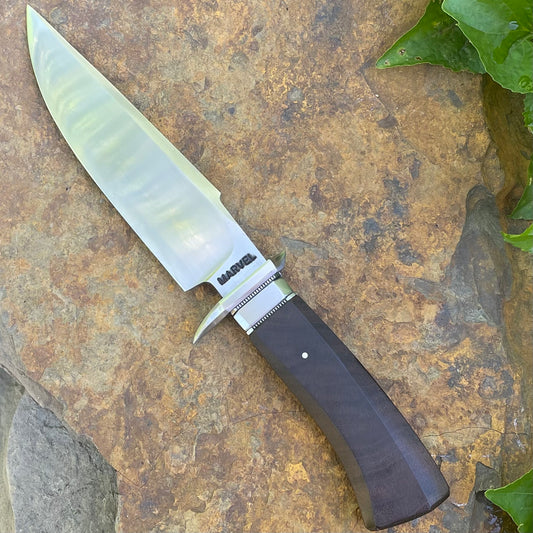 Forged Bowie in 5160 w/ Black Walnut