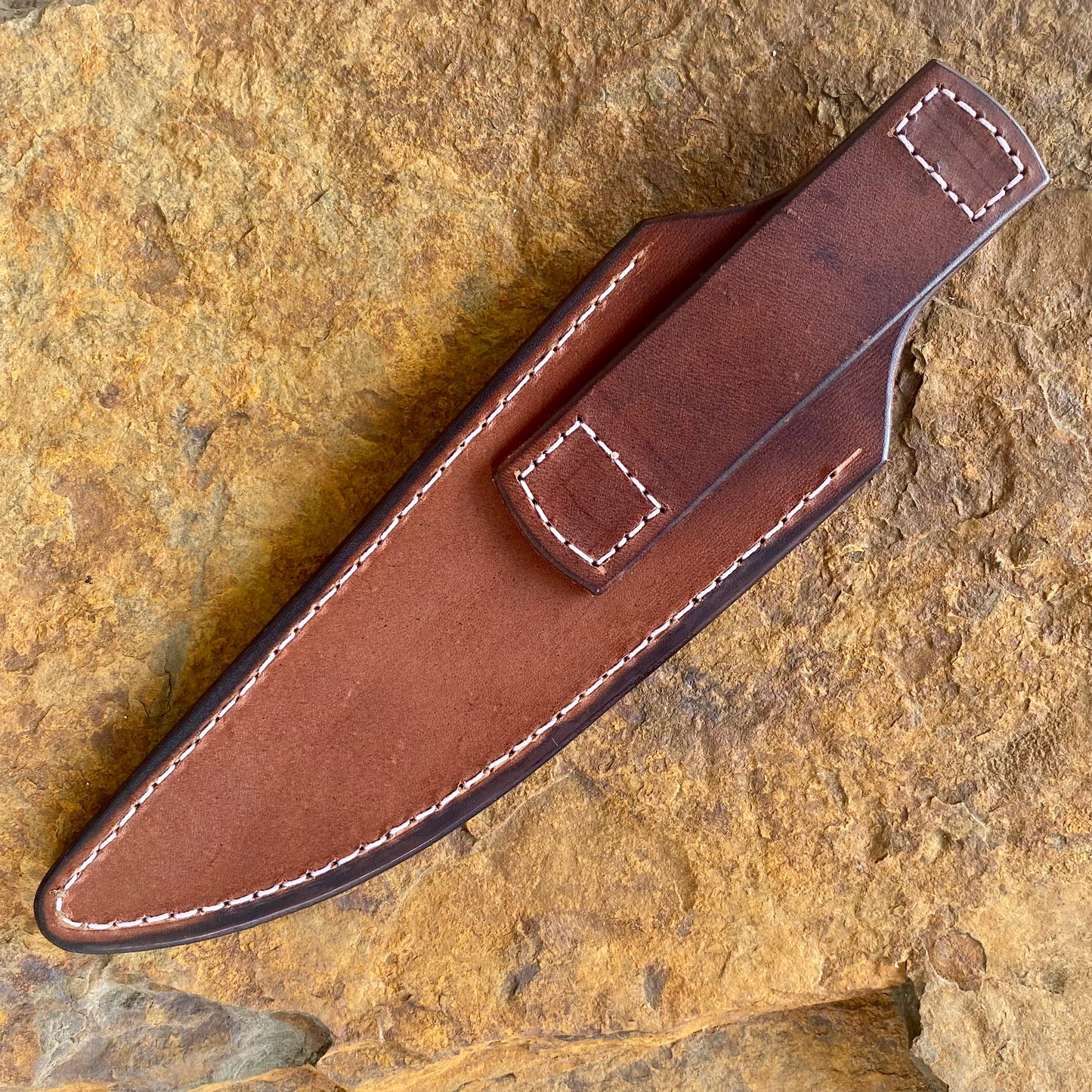 Damascus (1084 & 15N20) Bowie w/ Walnut