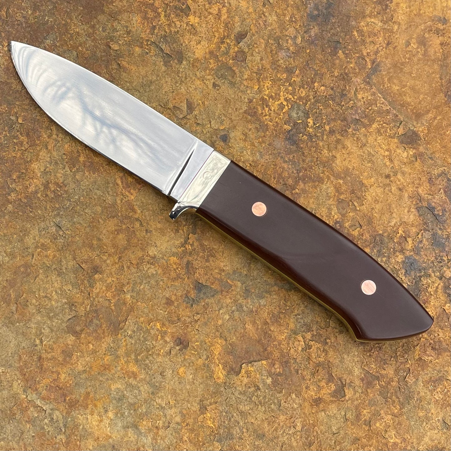 Drop Point Hunter in CPM S35VN w/ Vintage Micarta