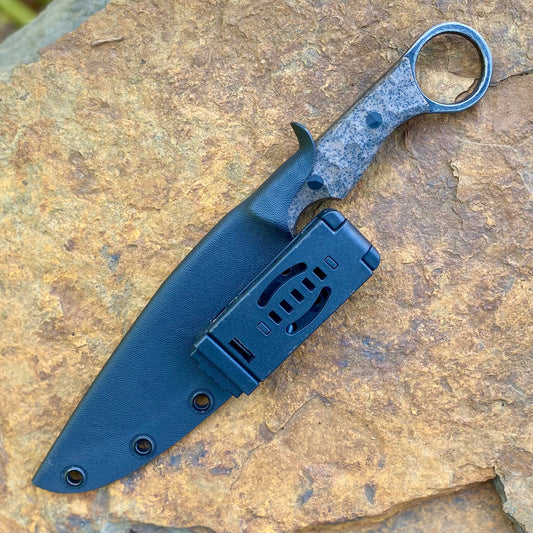 The Ringer in 52100 w/ Brown Grip-X