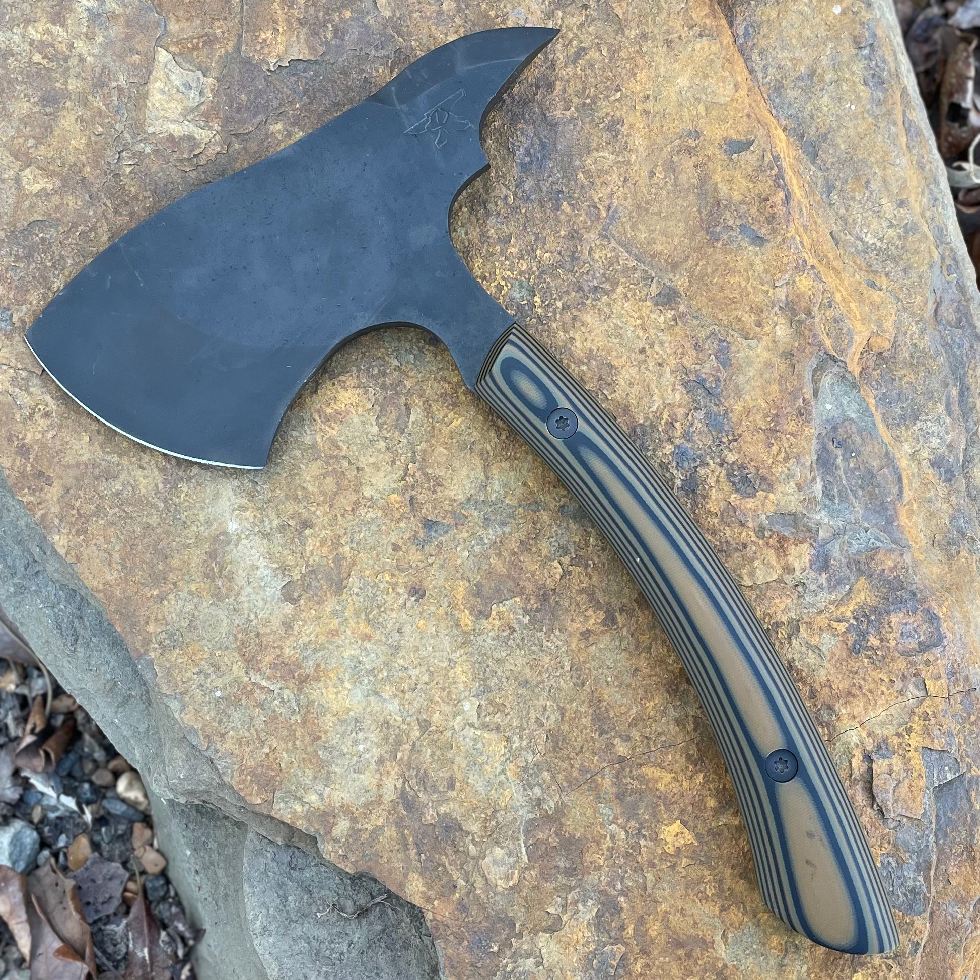 Timberwolf Tomahawk in 1075 w/ Multicolor G10 – Arkansas Knife Shop