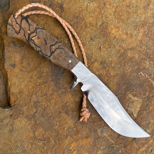 Hunter in 1095 w/ Spalted Hackberry