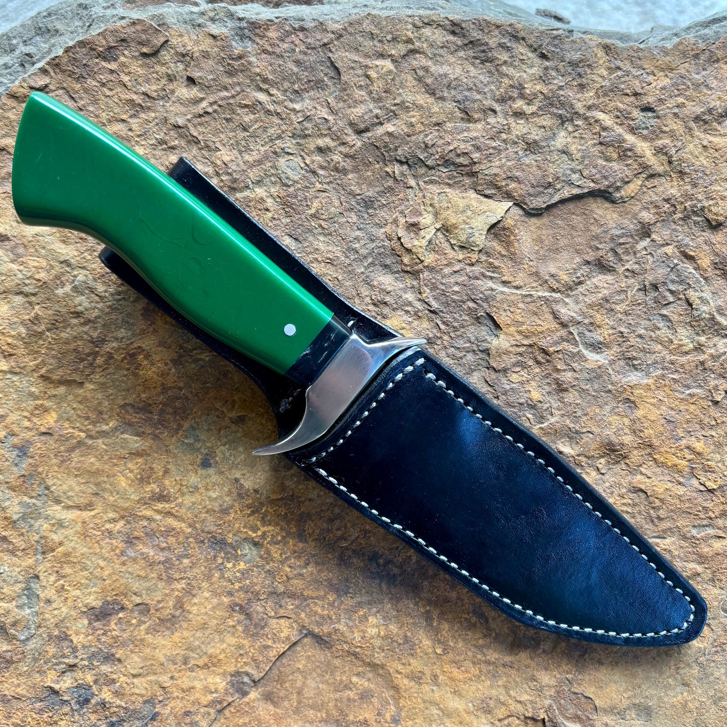 Small Bowie w/ Green Resin in 1095