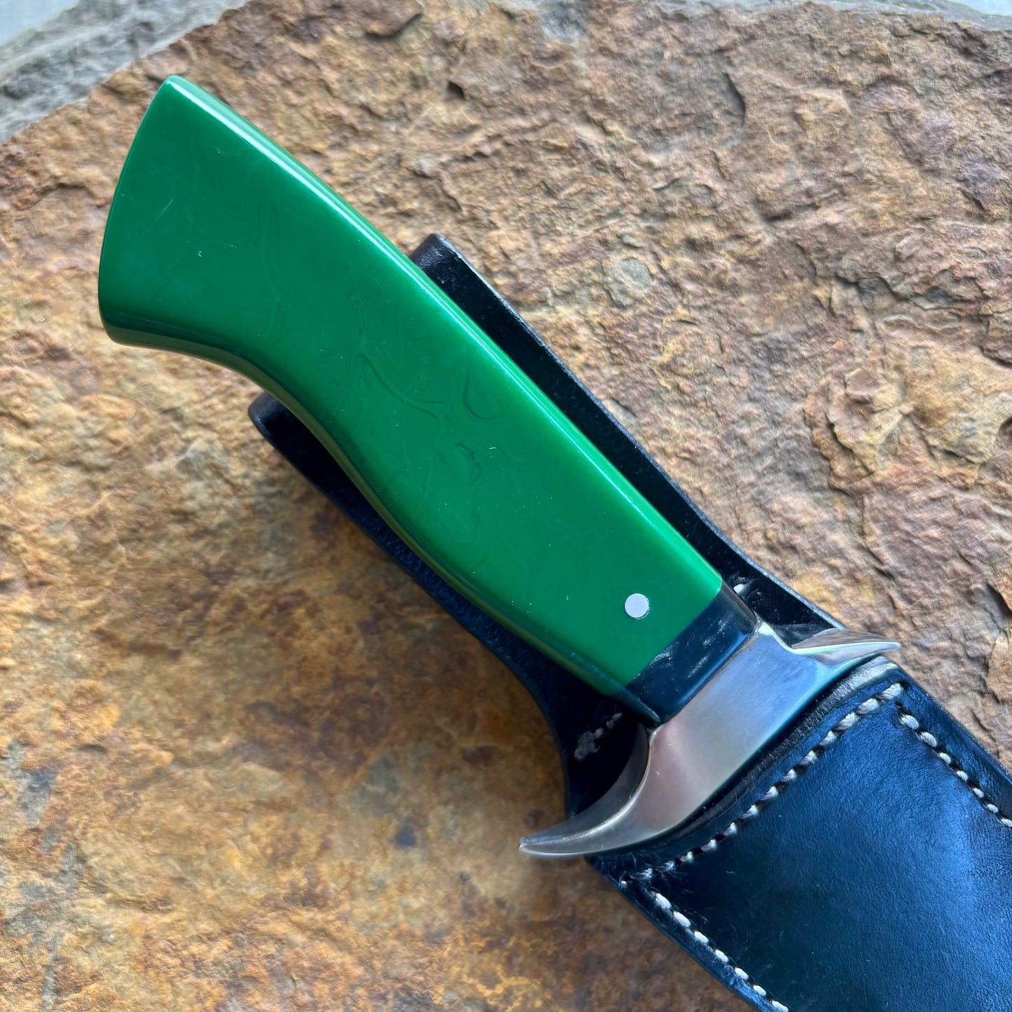 Small Bowie w/ Green Resin in 1095