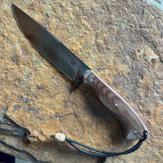 Bushcraft w/ Vintage Micarta in 1095