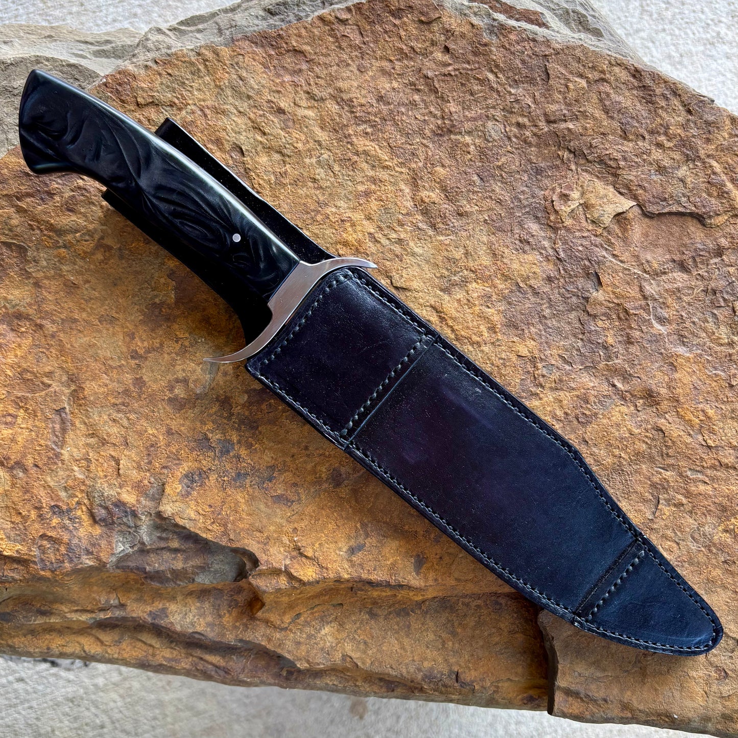 Large Bowie w/ Smoke Swirl in 1095