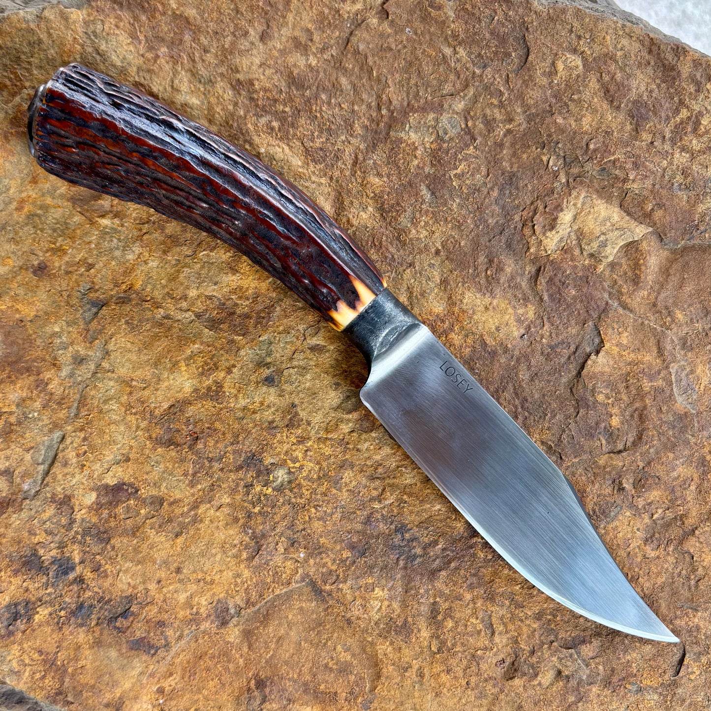 Integral Hunter in 52100 w/ Stag Handle
