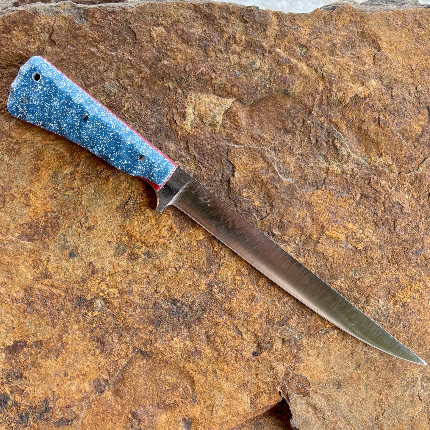 Toller Fillet in AEBL w/ Blue & White GripX