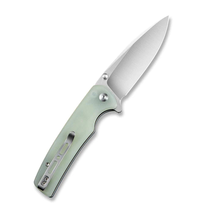 Sencut Sachse Button Lock Jade 9Cr18MoV