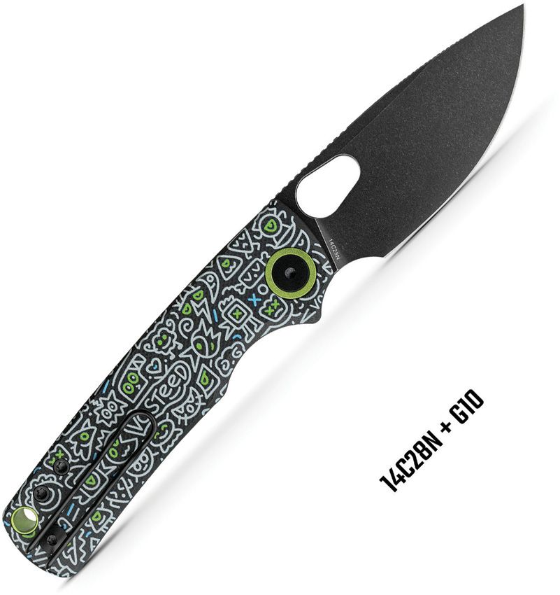 VOSTEED Porcupine Top Linerlock Doodle/14C28N
